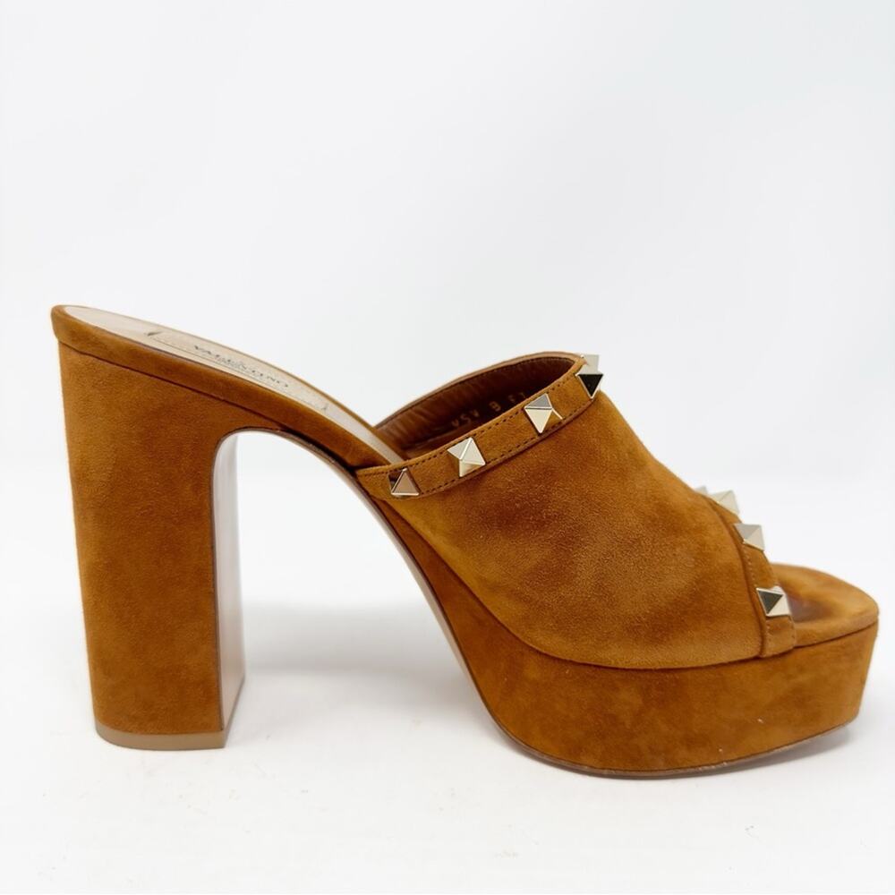 Valentino Rockstud Suede Platform Sandals Womens EU 39 - Picture 7 of 14